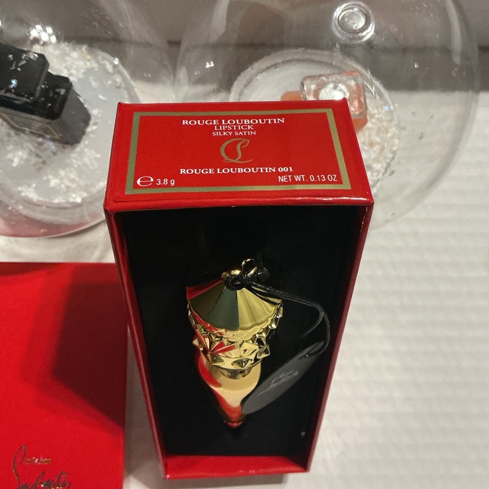 Christian Louboutin Gold and Red Silky Satin Lipstick